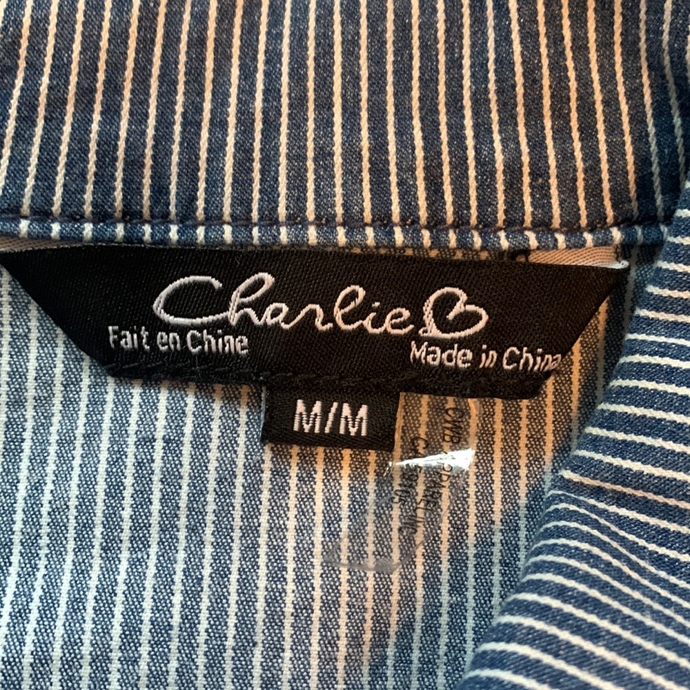 Sweet fall / spring lightweight denim jacket.  Size M. - Picture 4 of 7
